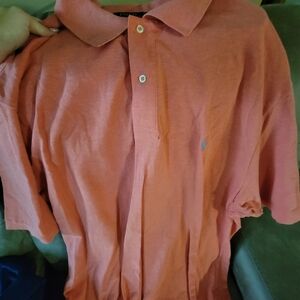 Ralph Lauren Orange Polo Shirt Classic Fit